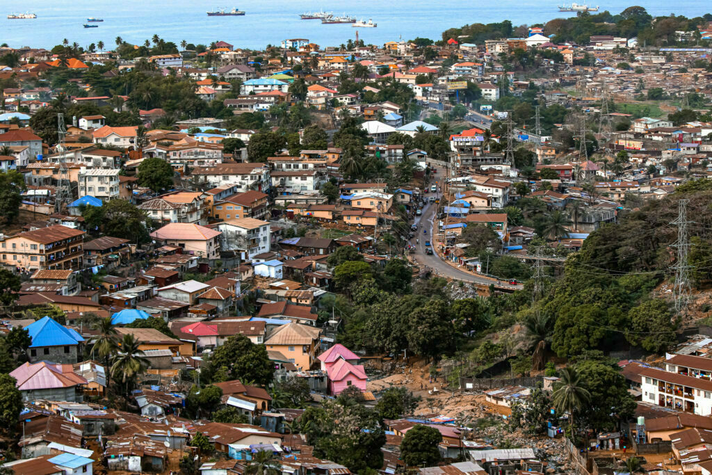 A view of a part of Freetown.