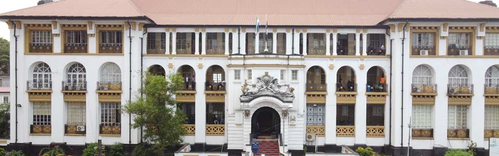 The Judiciary of Sierra Leone, Law Court Building, Freetown. Photo Credit: Judiciary of Sierra Leone on Twitter.